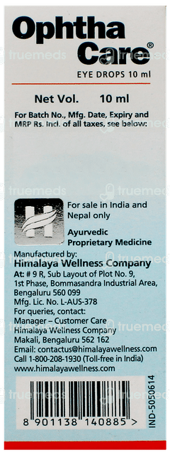 Himalaya Ophthacare Eye Drops 10Ml